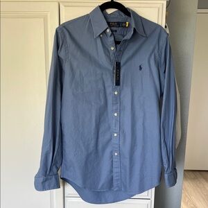 NWT Polo by Ralph Lauren Men's Classic Blue Button Down Shirt